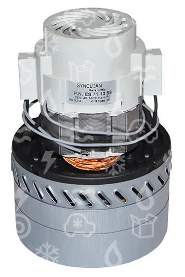 motor vysavače 1400 W/230 V, ES711359, (D=144 mm, H=203 mm), 3-st. periferní  by-pass